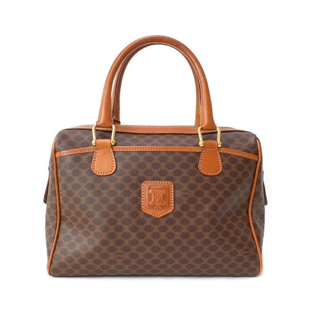 Celine Brown Pattern Boston Mini Bag Macadam - image 2
